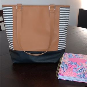 Thirty one color block tote purse!